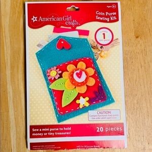 * 🎊HP🎉* 3/$25  American Girl Crafts Coin Purse Sewing Kit